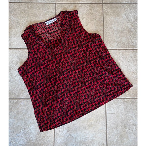 kathy ireland Tops - Kathy Ireland Plus Size Sleeveless Draped Neck Blouse Top Size 2X